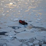 Small boat in ice