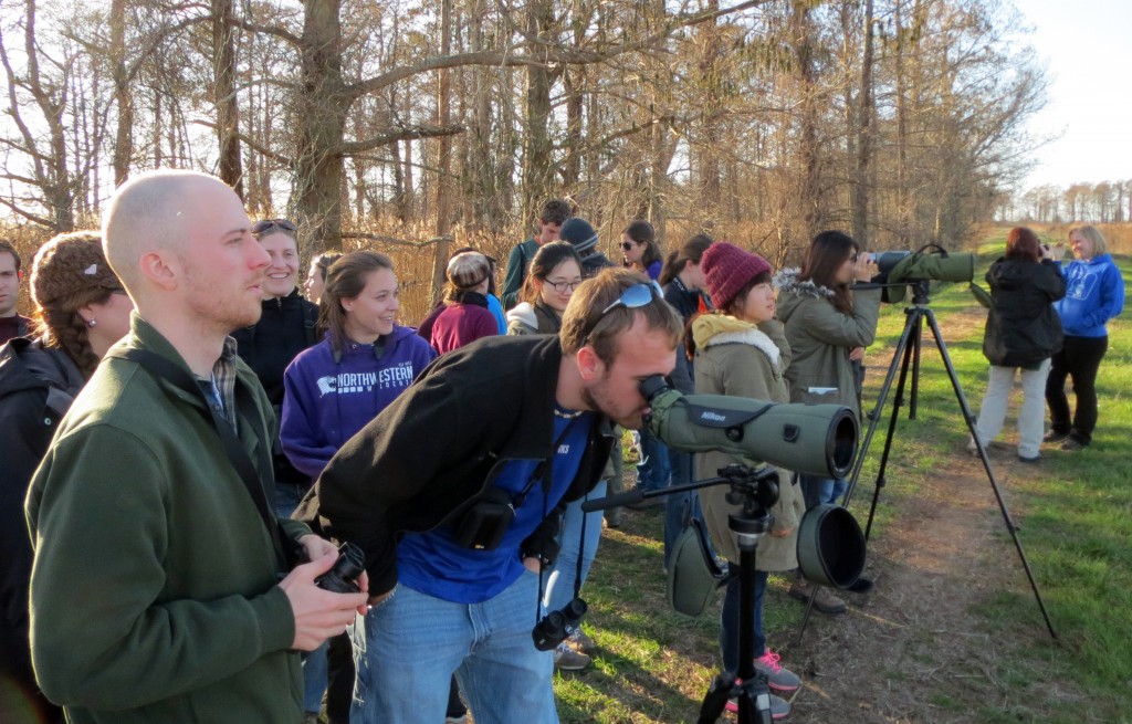 Nicholas School students at Mattamuskeet NWR