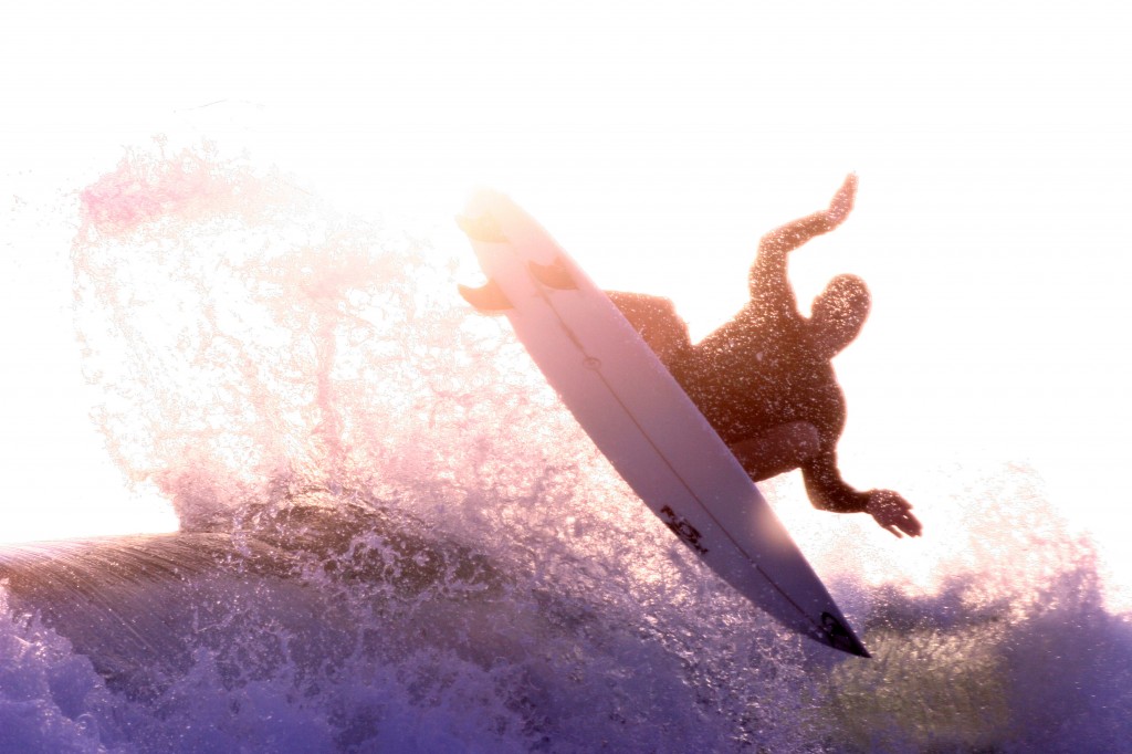 My friend Jim enjoying a sunset session at the Carlsbad Campgrounds in San Diego, CA. Photo by Shannon Switzer.