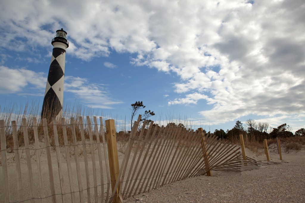 The lighthouse at Cape Lookout 