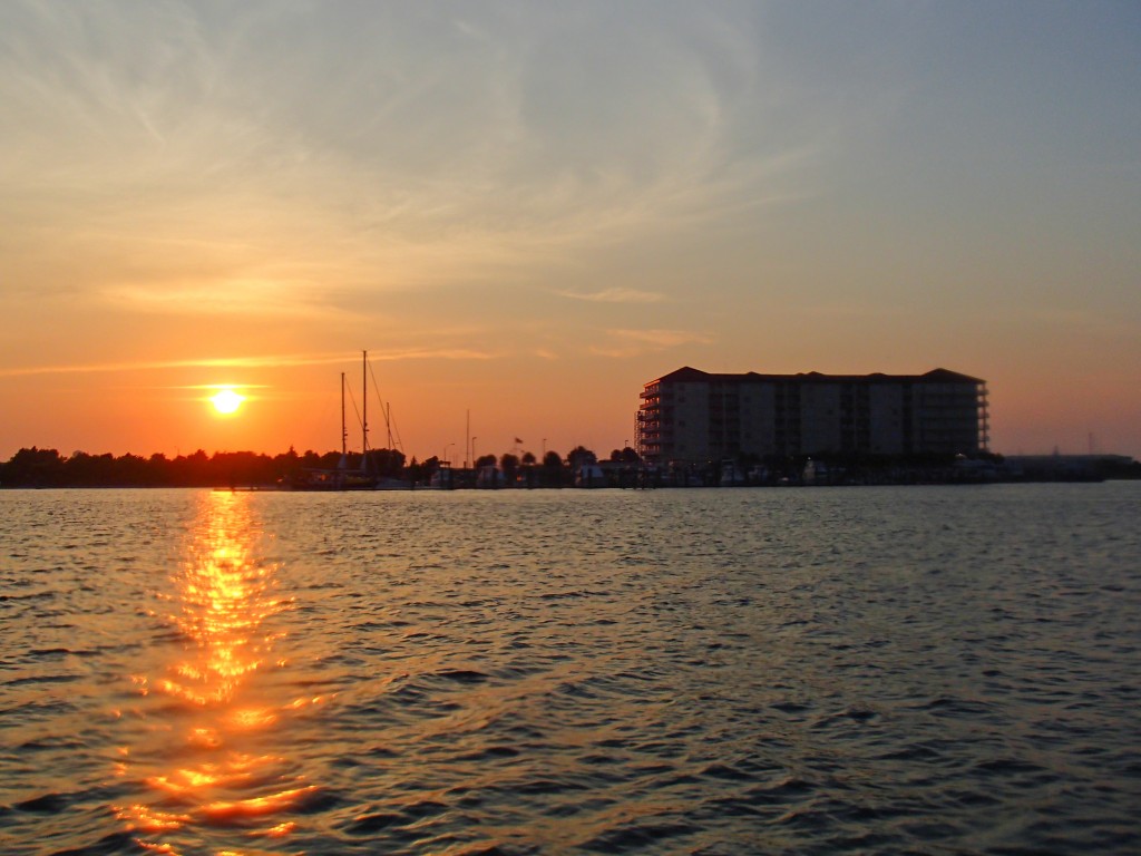 View paddling back to the Duke Marine Lab. Photo by Shannon Switzer. 