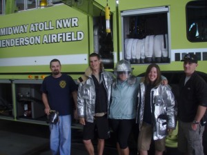 The firemen gave us a tour of the station and truck - and even turned the lights and sirens on! 