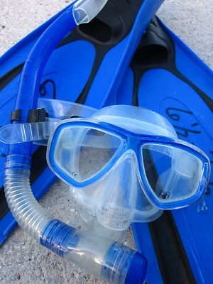 Some of our gear we used for snorkeling. 