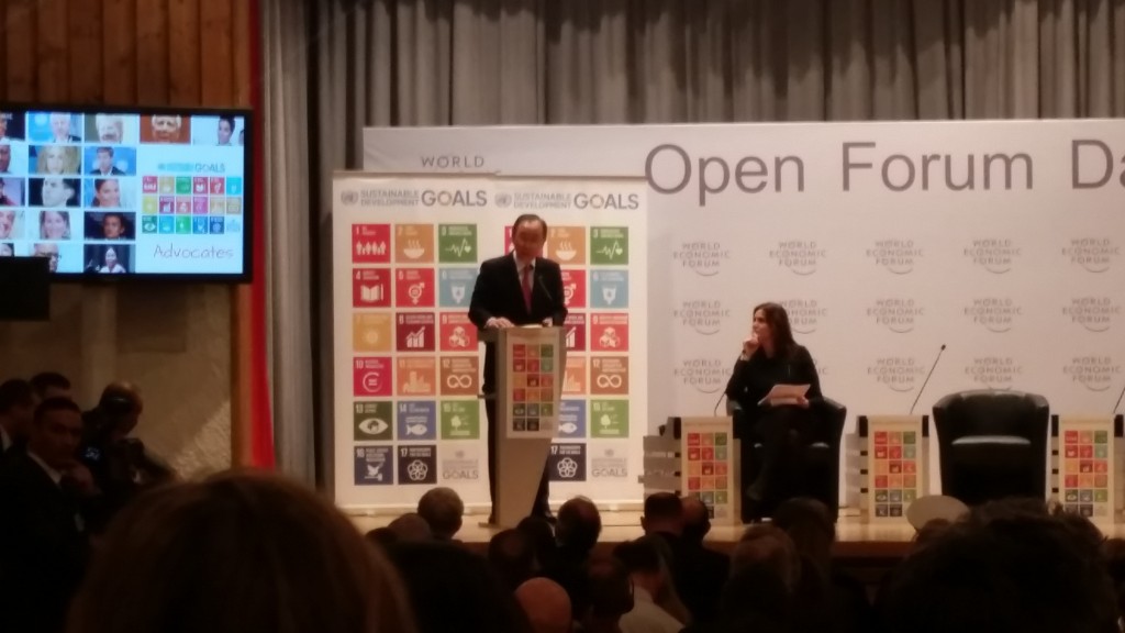 Ban Ki-Moon introduces the UN Sustainable Development Goal Advocates.