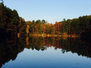 The Eno quarry all dressed up for fall.